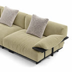Custom Sofa Slipcover — Luna · Spring Bud