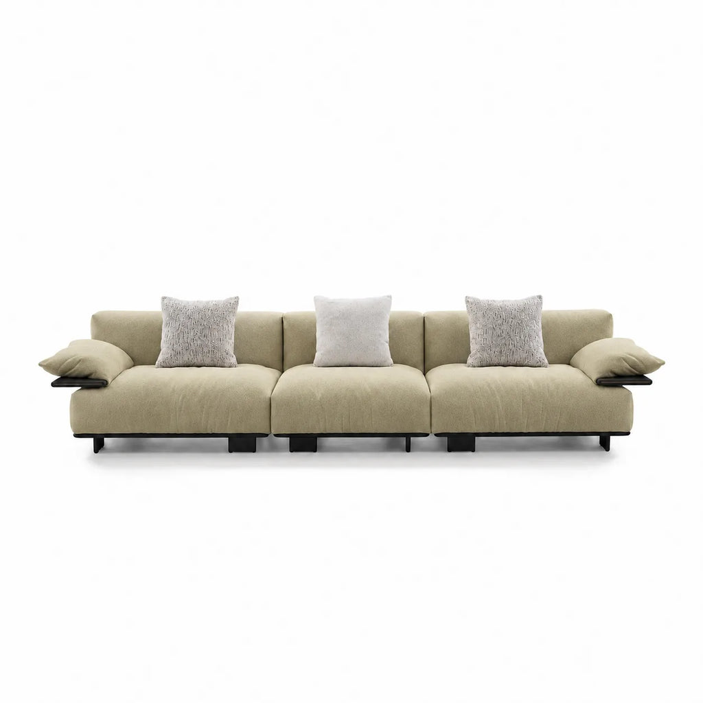 Custom Sofa Slipcover — Luna · Spring Bud