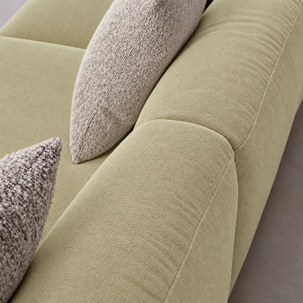 Custom Sofa Slipcover — Luna · Spring Bud