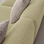 Custom Sofa Slipcover — Luna · Spring Bud