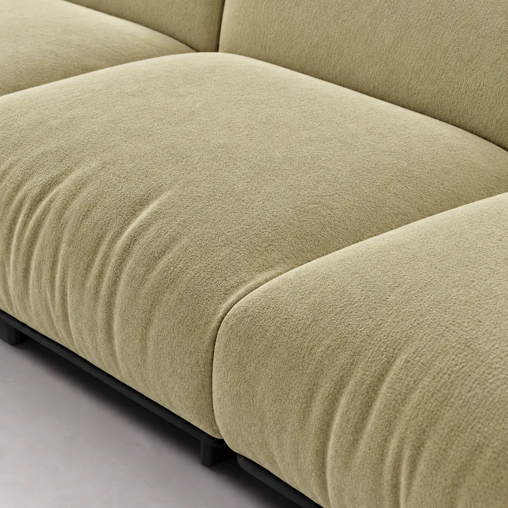 Custom Sofa Slipcover — Luna · Spring Bud