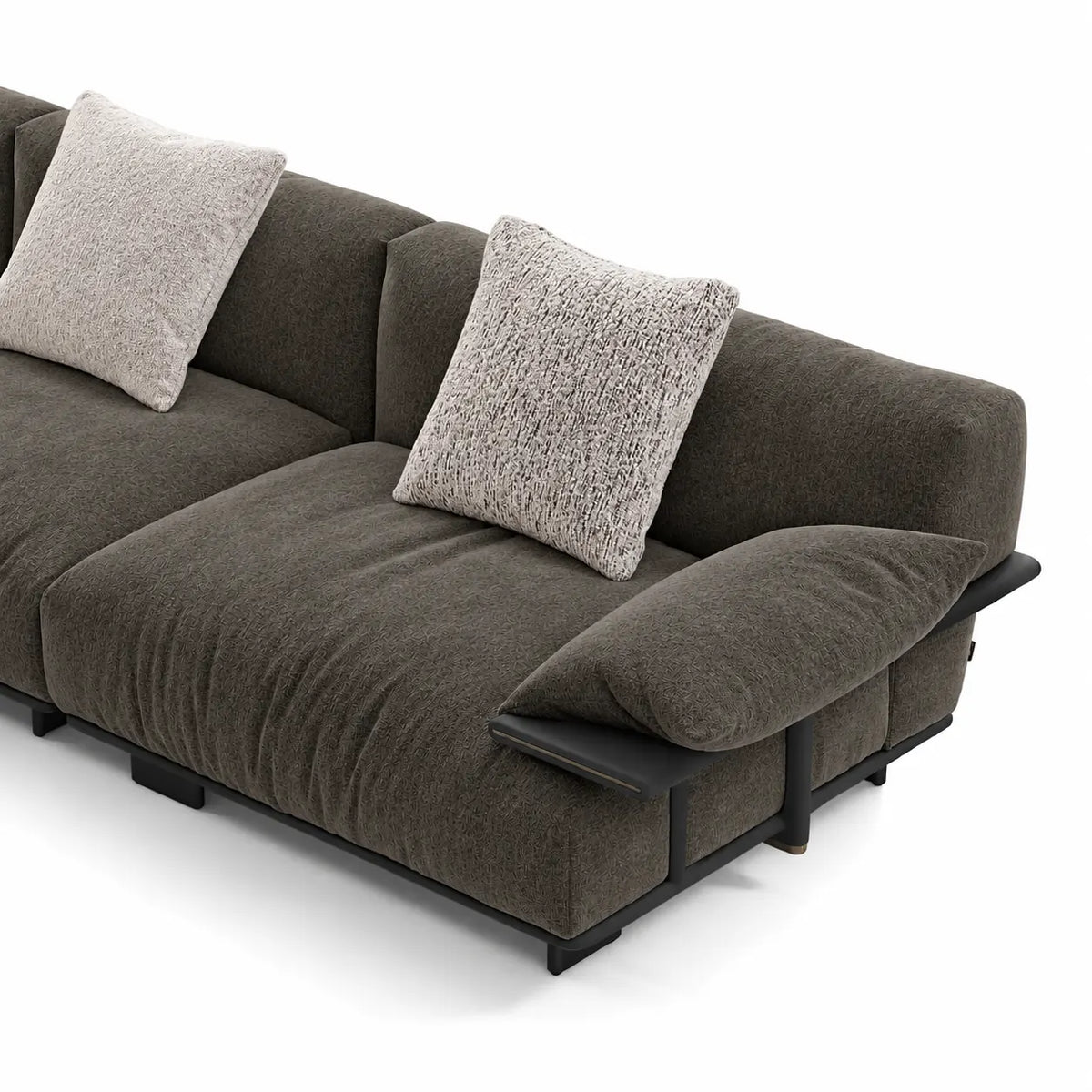 Custom Sofa Slipcover — Luna · Stone Mink