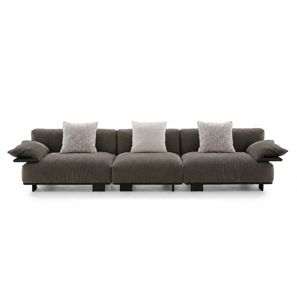 Custom Sofa Slipcover — Luna · Stone Mink
