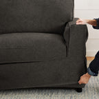 Stone Mink Luna-18 custom sofa slipcover