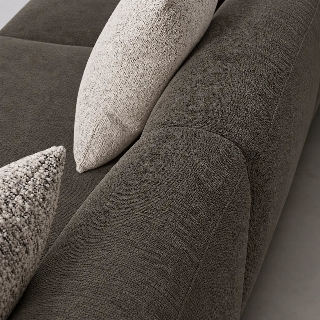 Custom Sofa Slipcover — Luna · Stone Mink