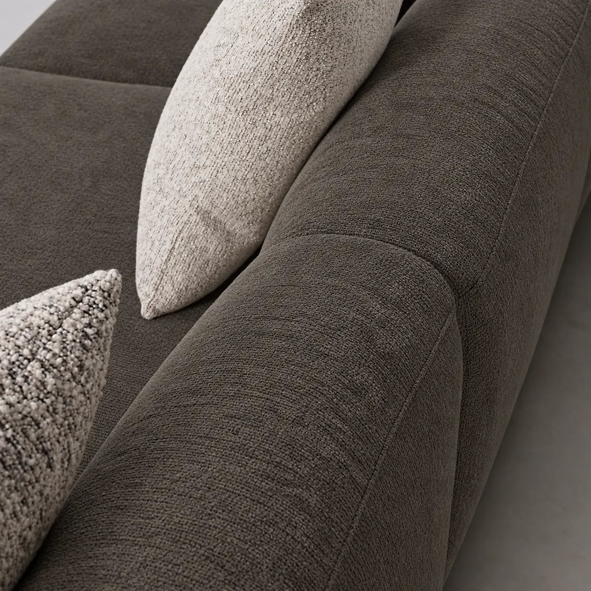 Custom Sofa Slipcover — Luna · Stone Mink
