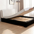 Stretch-Fit Inset Bed Frame Cover · Elastic Bands + Back Elastic