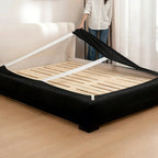 Stretch-Fit Inset Bed Frame Cover · Elastic Bands + Back Elastic