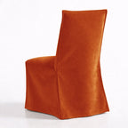 Tangerine Red WB PBV2042 - 29 | Long-Skirt Dining Chair Slipcover
