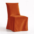 Tangerine Red WB PBV2042 - 29 | Long-Skirt Dining Chair Slipcover