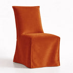 Tangerine Red WB PBV2042 - 29 | Long-Skirt Dining Chair Slipcover