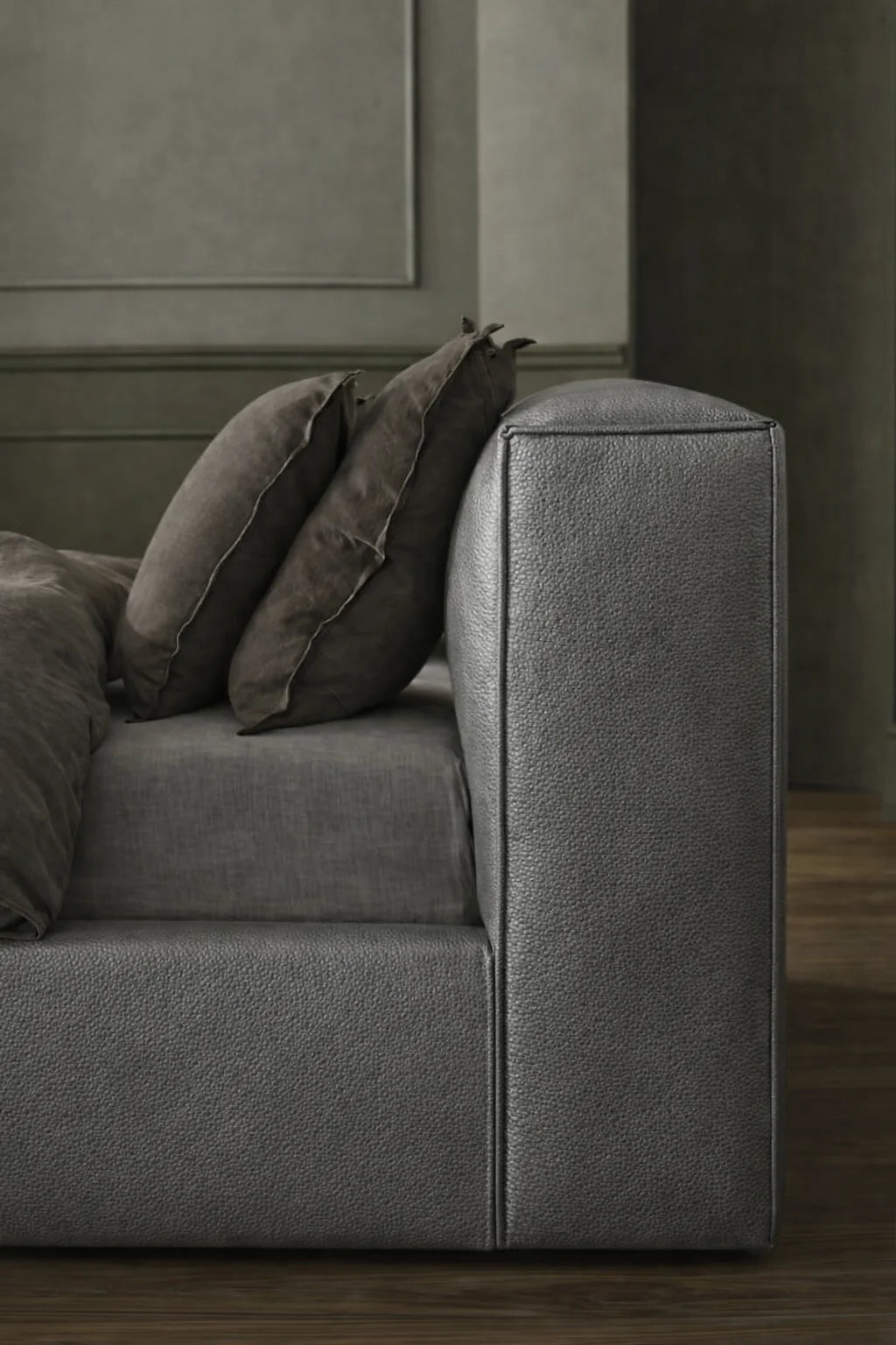 Taupe Minotti YX-31 | Bed Frame Cover