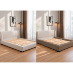 Taupe · Stretch-Fit Bed Frame Cover