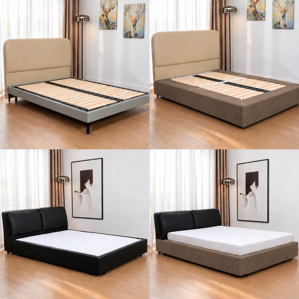 Taupe · Stretch-Fit Bed Frame Cover