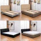 Taupe · Stretch-Fit Bed Frame Cover