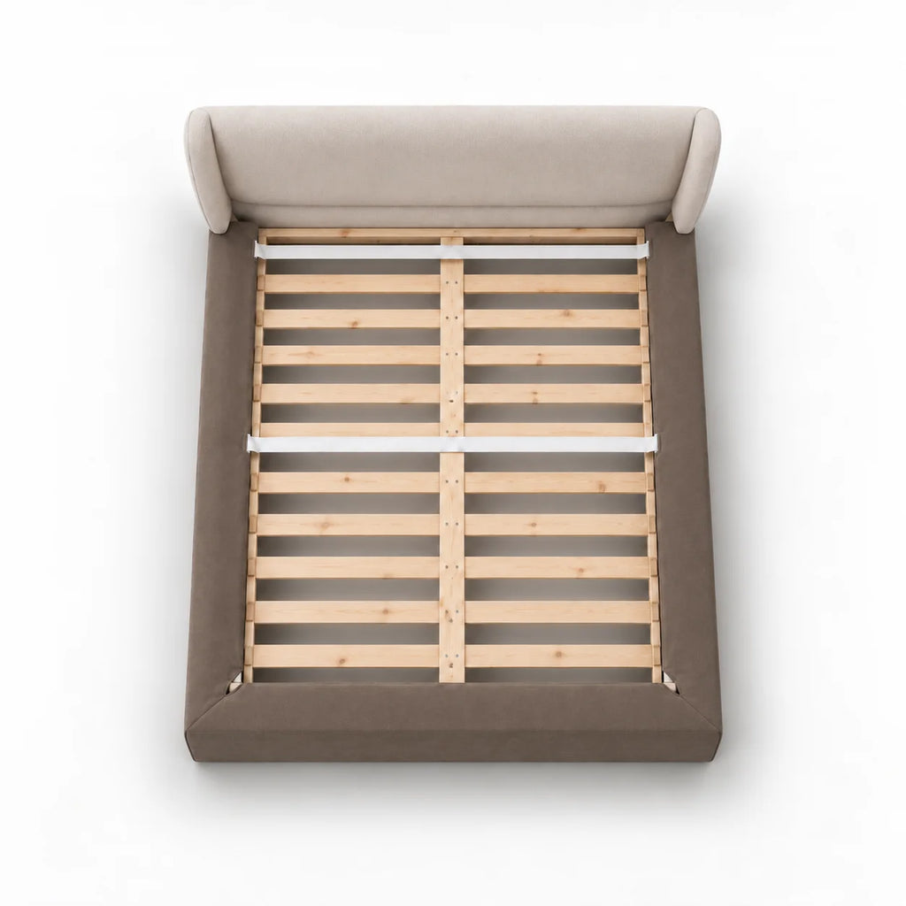 Taupe · Stretch-Fit Bed Frame Cover