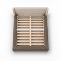 Taupe · Stretch-Fit Bed Frame Cover