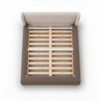 Taupe · Stretch-Fit Bed Frame Cover