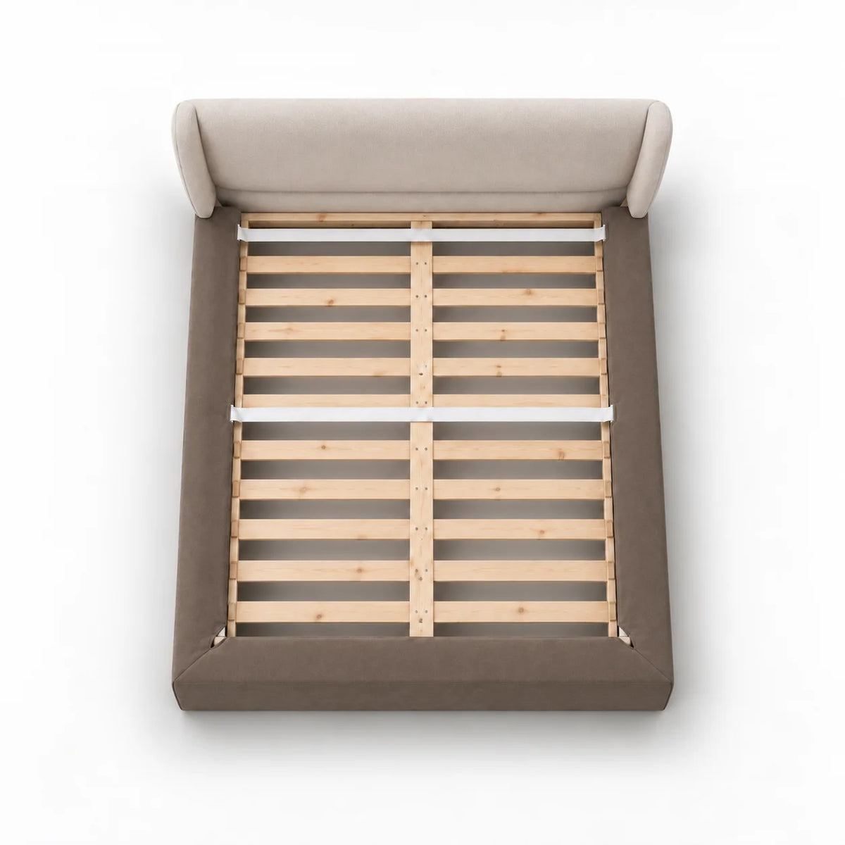 Taupe · Stretch-Fit Bed Frame Cover