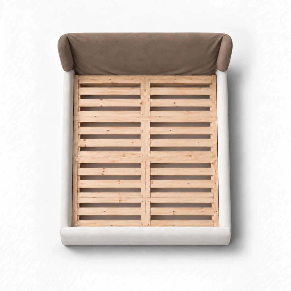 Taupe · Stretch-Fit Bed Headboard Cover