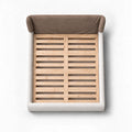 Taupe · Stretch-Fit Bed Headboard Cover