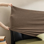 Taupe · Stretch-Fit Bed Headboard Cover