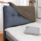 Taupe · Stretch-Fit Bed Headboard Cover