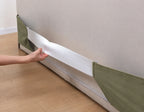 Tea Green · Stretch-Fit Inset Bed Frame Cover · Elastic Bands + Back Elastic