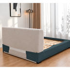 Teal · Stretch-Fit Bed Frame Cover