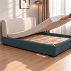 Teal · Stretch-Fit Bed Frame Cover