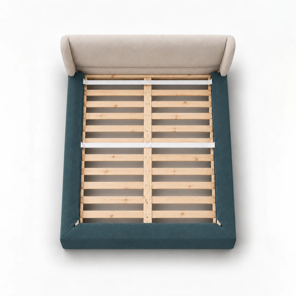 Teal · Stretch-Fit Bed Frame Cover