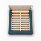 Teal · Stretch-Fit Bed Frame Cover