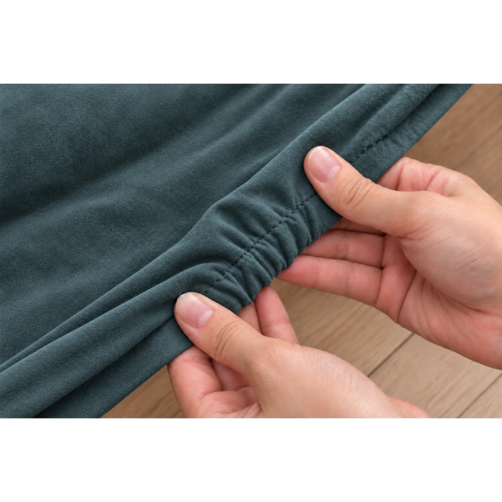 Teal · Stretch-Fit Bed Frame Cover