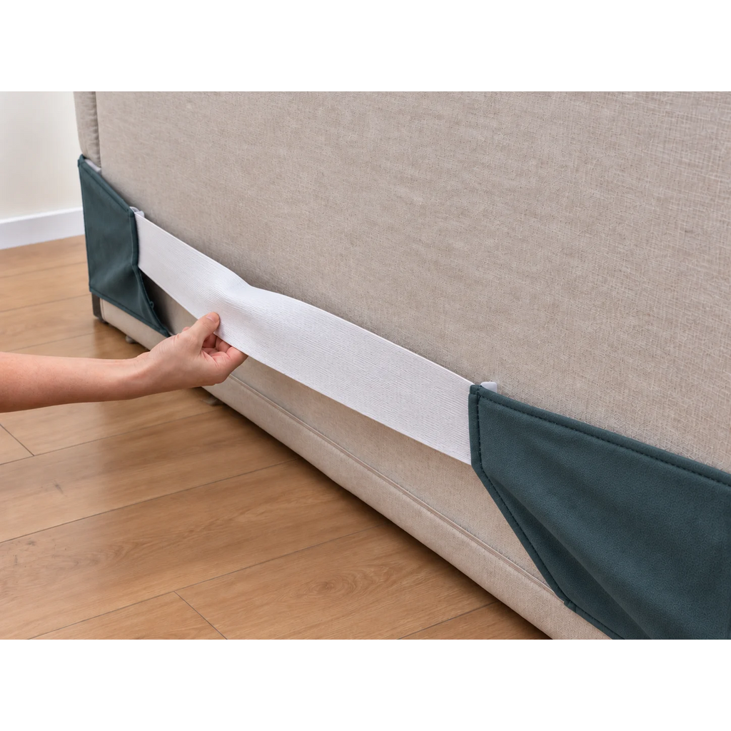 Teal · Stretch-Fit Bed Frame Cover