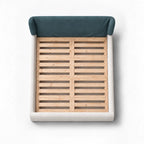 Teal · Stretch-Fit Bed Headboard Cover