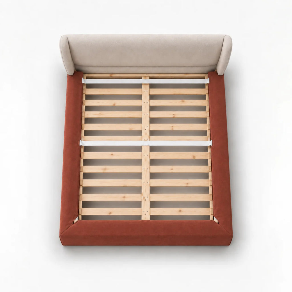Terracotta · Stretch-Fit Bed Frame Cover