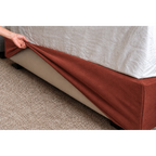 Terracotta · Stretch-Fit Bed Frame Cover
