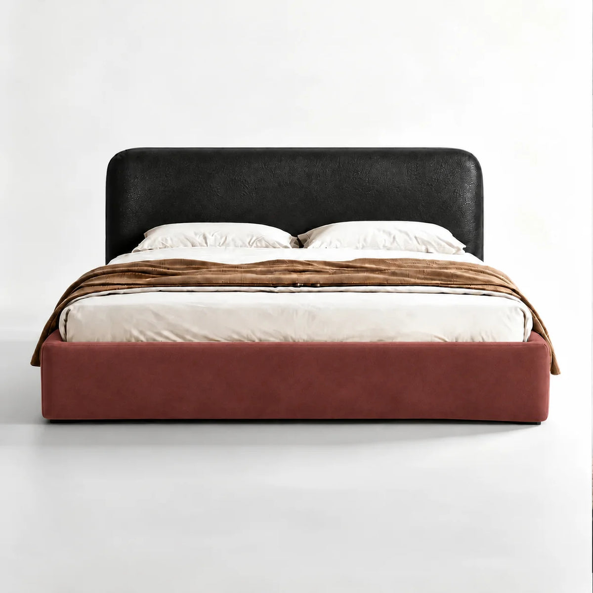 Terracotta · Stretch-Fit Bed Frame Cover