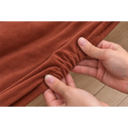 Terracotta · Stretch-Fit Bed Frame Cover
