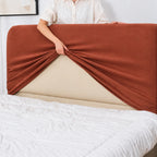Terracotta · Stretch-Fit Bed Headboard Cover