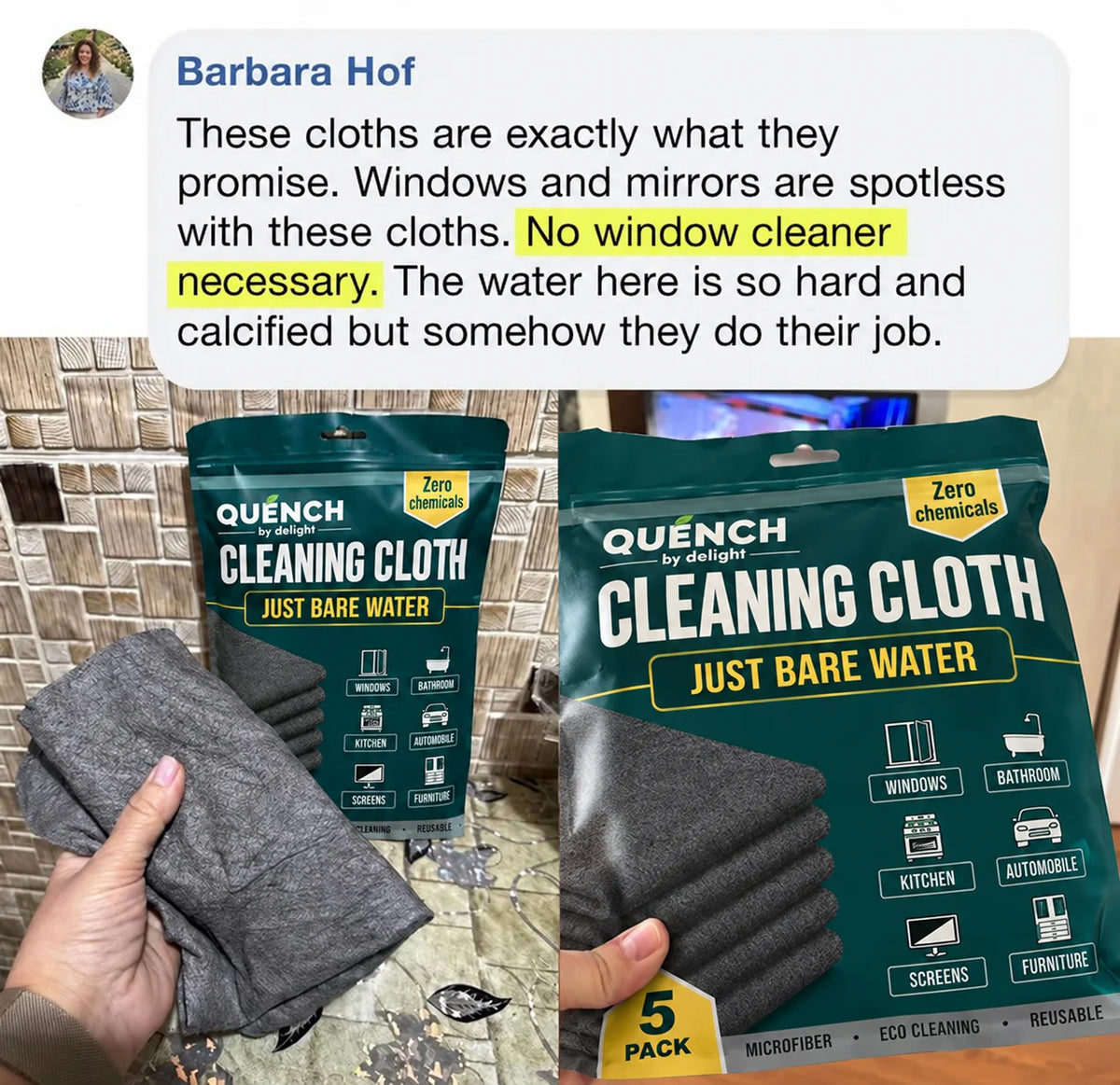 The QUENCH Cleaning Cloth