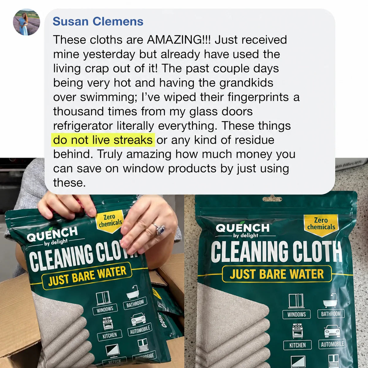The QUENCH Cleaning Cloth