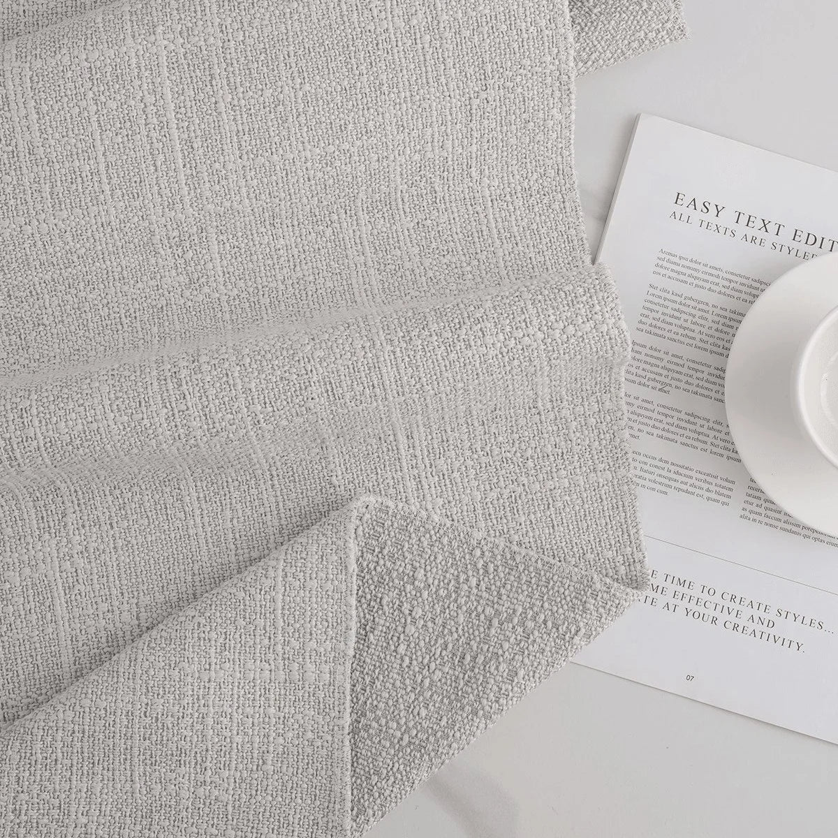 Pure Linen-Cotton Tori - 01 | Off-White