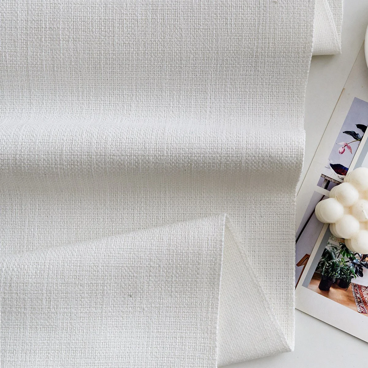 Pure Linen-Cotton Tori - 05 | White