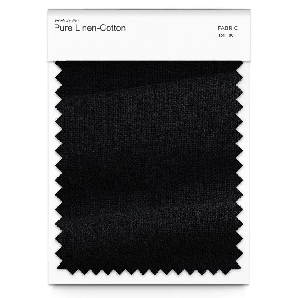 Pure Linen-Cotton Tori - 06 | Black