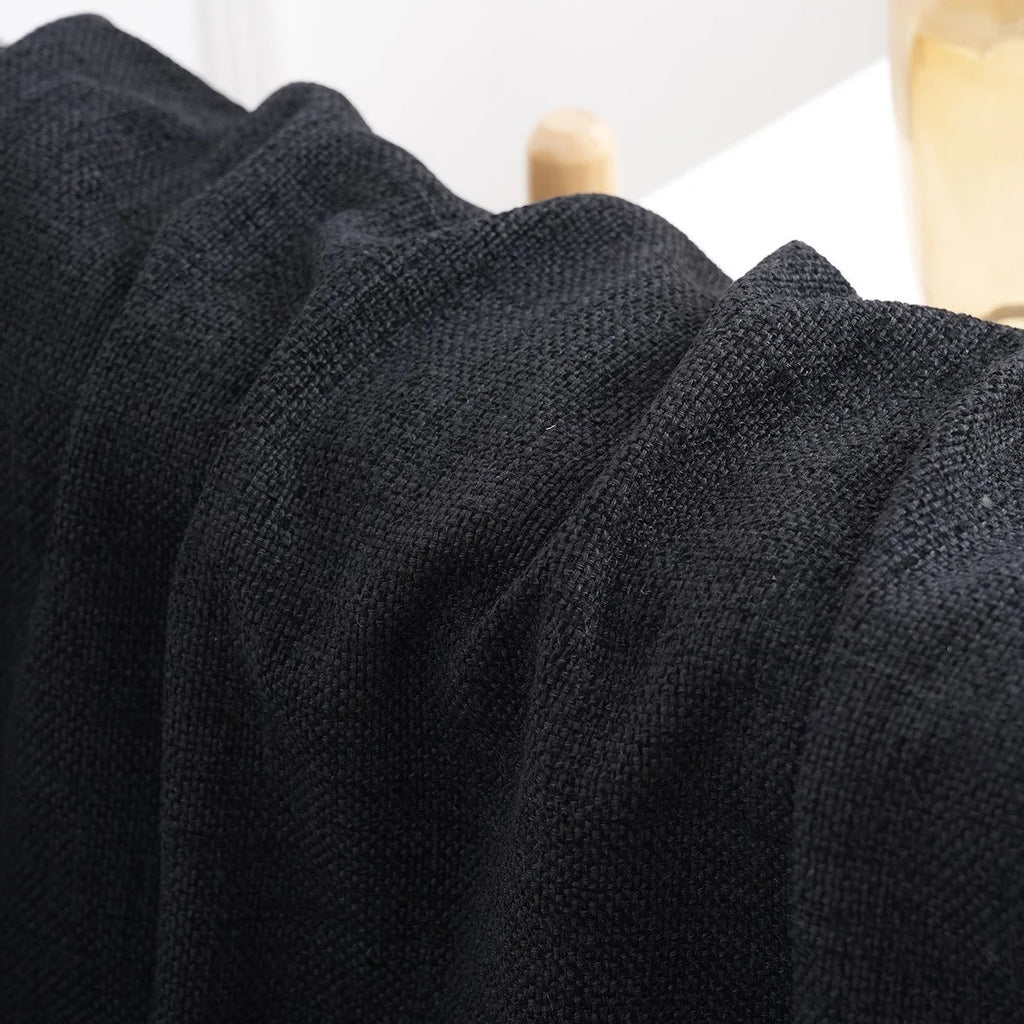 Pure Linen-Cotton Tori - 06 | Black