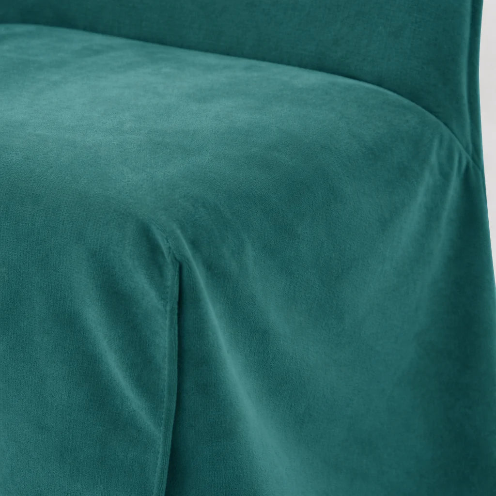 Turquoise Green WB PBV2042 - 41 | Long-Skirt Dining Chair Slipcover