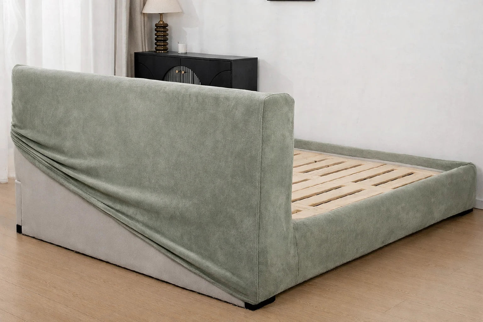 Urban Taupe Luna - 10 | Bed Frame Cover