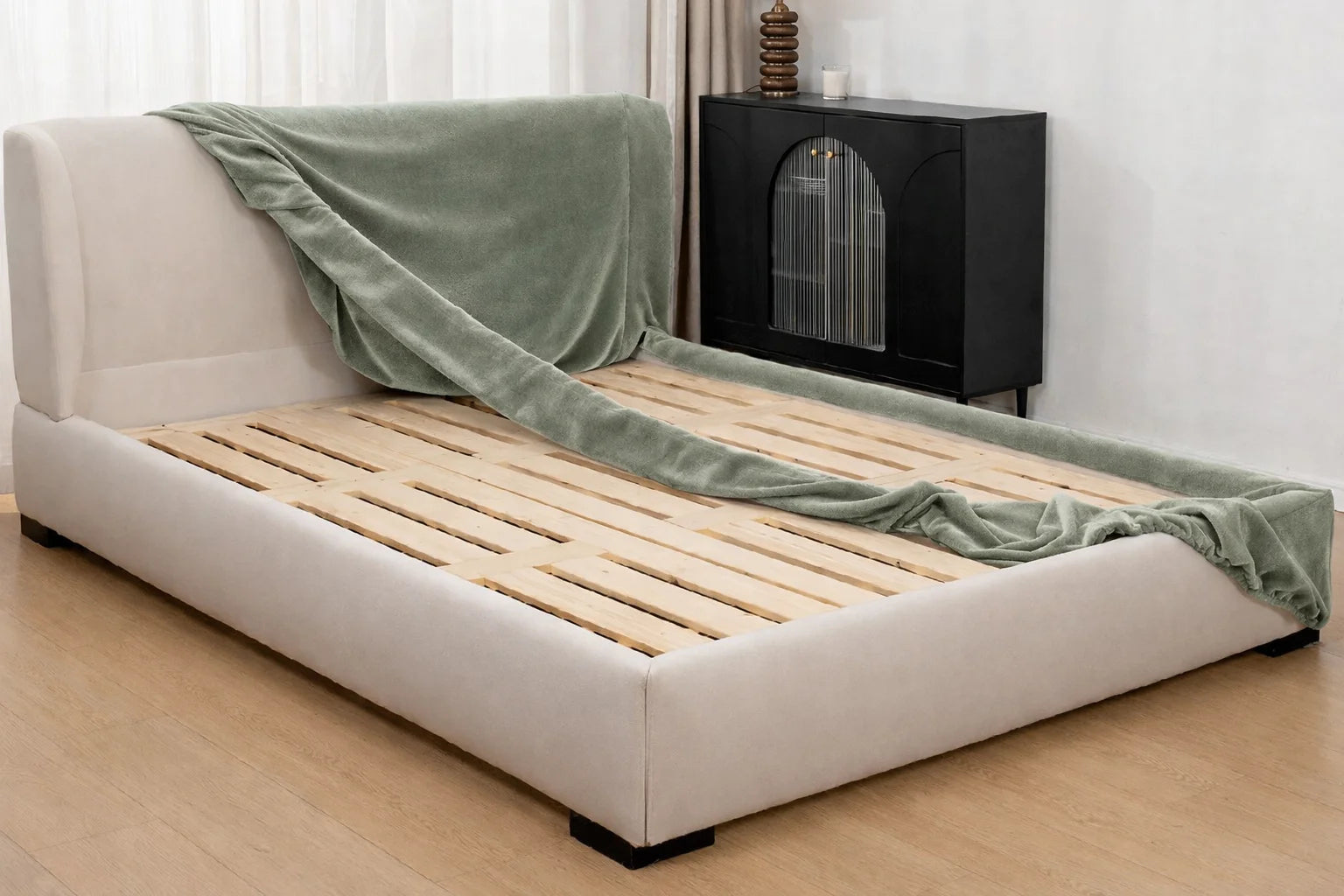 Urban Taupe Luna - 10 | Bed Frame Cover