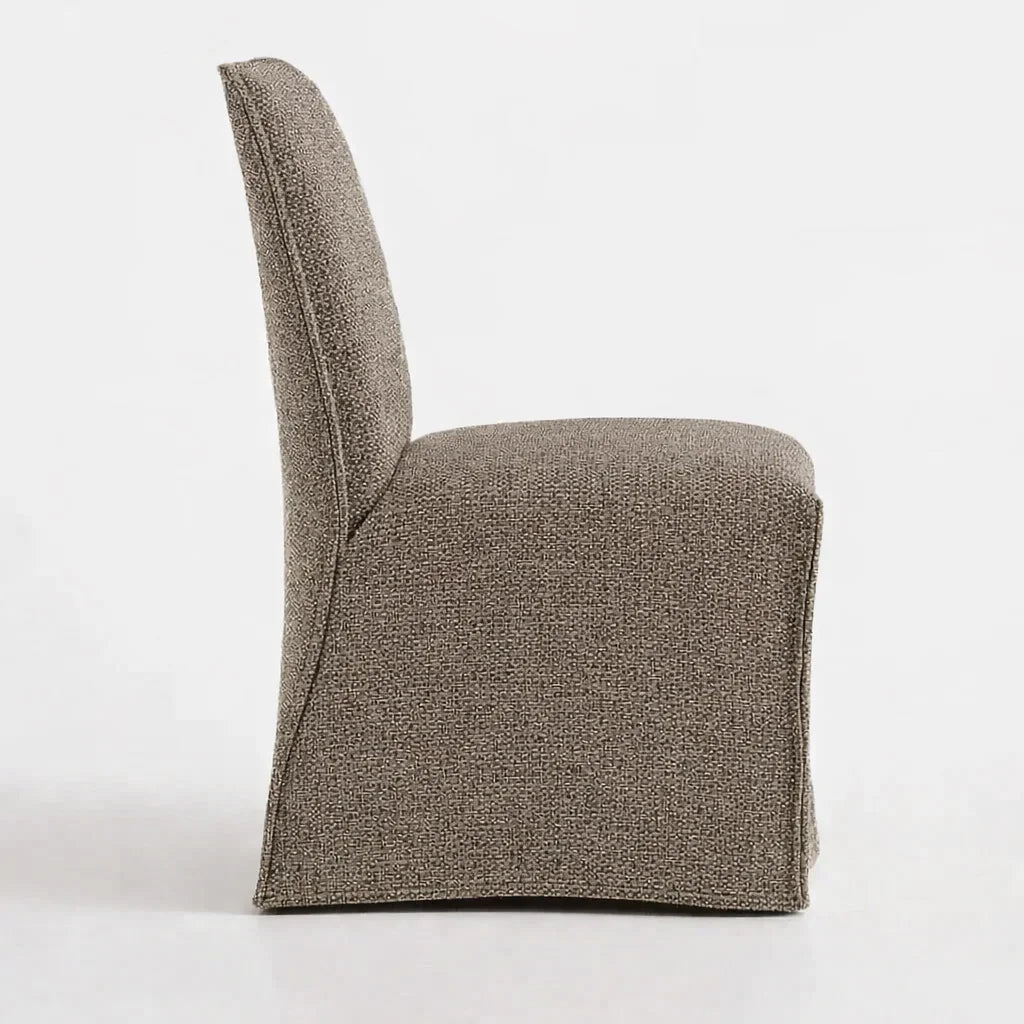 Cama de plataforma tapizada + funda para cabecero | Elara Flax 